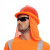 安大叔 JJ-HF140荧光橙帽套（与安全帽搭配使用，不含安全帽）定做 10个