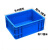 EU箱工业风欧标周转箱零件盒过滤箱物流箱加厚带盖工具塑料盒物料 特厚4633蓝色60x40x34厘米