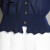 杜卡西品牌女装冰丝针织开衫女夏季新款短款外搭花边袖V领小披肩外套空调衫 浅咖 S