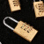 谋福（CNMF）黄铜3位4位密码锁 行李箱橱柜健身房号锁 防水防锈（21cm四位密码锁）