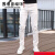 威普驰2023新款潮牌白色牛仔裤男新款修身帅气刺绣时尚小脚潮流 白色 改良版 28(2尺1)