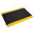 安美尚 AMS1420 防静电抗疲劳脚垫 防滑橡胶垫 工业用车间流水线脚垫 （450*600*20MM）黑底黄边