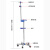 封浮 加厚便携不锈钢高低可调节输液架移动带轮家用吊瓶架点滴架输液架白色ABS五脚梅花 4钩 带轮