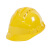 彬固头盔 透气安全V型安全帽 防砸装修作业保护帽 电工防护头盔 黄色 均码 