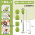 水桶刷子纯净水桶刷桶装水矿泉水洗饮水机桶长柄软毛清洁桶刷工业品 多功能杯刷绿色1个+4替换头含海绵刷+杯口刷+杯