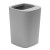 金诗洛 K5178 带收纳槽垃圾桶 无盖纸篓带圈压盖垃圾袋收纳槽垃圾桶 灰色