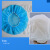 厚创 一次性帽子 加厚无纺布头套 美容防尘圆帽 蘑菇帽 工作防护帽35g 蓝色100只/包 均码 