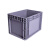欧曼 周转箱物流箱塑料箱收纳储物箱物流筐加厚EU箱400*300*280MM灰色 不含盖