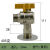 阀门角阀铜三角阀门冷热水开关加长通径大流量球阀 6分黄柄