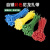彩色尼龙扎带红黄蓝绿黄色4x200/5×300 塑料束线带一拉得定制 绿色5*250宽3.5mm长25厘米 (100条)