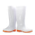 丰稚 高筒雨鞋 PVC塑胶雨鞋雨靴 户外防水防滑雨靴 白色 46码 