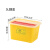 适用于方形利器盒锐器盒塑料一次性黄色垃圾桶加厚医疗专用废物桶 5L翻盖（100个）