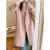 每素短款羊绒大衣100%女双面绒品牌2024双面羊毛韩版高端新款西装领中 粉红色 S 90-125斤