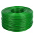 绿钢丝绳包塑葡萄架遮阳网搭大棚牵引百香果猕猴桃细软晾衣绳 5毫米粗一盘25公斤约500米25卡头