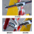 守卫神 伸缩围栏可移动式电力围栏 隔离绝缘施工围挡 道路安全防护栏杆 玻璃钢管式红白 可伸3米