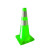 PVC路锥 EVA反光路锥 圆锥方锥雪糕桶 警示柱 PVC塑料路锥  70PVC彩色路锥 绿色 70CM