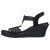 斯凯奇（Skechers）女鞋凉鞋坡跟时尚水钻聚会沙滩 BLACK/SILVER 10=40码