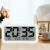 汉时（Hense）电子闹钟学生儿童高中生床头时钟超大声闹铃报时钟表充电桌钟HA76 白色标准版