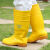 男女卫生靴高筒黄色雨靴耐油耐酸碱防滑雨鞋水产养殖雨靴 新升级款黄色 高筒雨鞋 36