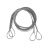 巨力牌钢丝绳吊具/钢丝绳吊索具/起重工具（两端插编钢丝绳套，表面光面涂油） 带油 Ф21.5*6.9