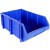 德梵帝 加厚货架零件盒组合式斜口物料盒螺丝盒塑料盒五金配件分类收纳盒 货期7-10天 加厚 蓝c6#250*150*120 一组36个 10天