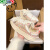 卡帝乐鳄鱼（CARTELO）品牌小香风贝壳小白鞋女款2024夏季帆布鞋百搭厚底增高板鞋子 米色 35 标准码数