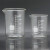 欧杜 玻璃量杯带刻度耐高温可加热实验室透明玻璃烧杯 300毫升