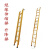 适用于绝缘人字梯关节梯单梯鱼竿梯伸缩梯玻璃钢电工专用梯升降梯高底凳 伸缩梯6米