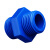 联塑（LESSO）双头外螺纹直接头(PVC-U给水配件)蓝色 dn1/2＂