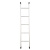 兴航发 铝合金单直梯4.5M 铝合金梯子单梯直梯 工程梯方管加厚加固铝梯子