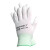 Rockwell PU涂层尼龙针织无尘净化精细电子作业装卸手套劳保胶手套透气工业工作手套 白色PU1001 S