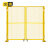 金蝎 工厂仓库车间隔离网门护栏网门简易围栏门防护网门 黄色2.0米高*总4米宽对开门