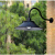 美克杰防水工矿灯室外家用防雨庭院围墙灯照明罩户外亮LED灯露天灯具 灯罩直径38cm配直角弯杆