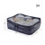 印良品旅行收纳包化妆包行李箱整理袋整理便携衣物分装双层 单层-藏青色S号（约26x20x10cm