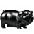 仙将黑色猪摆件实木雕刻十二生肖黑色猪客厅办公电视柜补角装饰工艺品 黑色 实木精雕猪（长10cm）单只