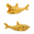 牧王星巨齿鲨鱼积木鲸鱼可吞小人海洋动物鳄鱼沧龙拼装玩具 鳄鱼（沙黄色）