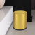 金绿士 JLS-82GTJ客房垃圾桶酒店商用客厅卧室厨房办公室宾馆纸篓箱 10L摇盖钛金色