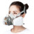 憬芊6200防毒面具甲醛口罩喷漆专用气体防尘化工农药煤矿活性炭面罩 6200七件套（整套）一只