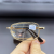 海伦凯勒玻璃成品眼镜男有度数折叠便携式超轻大脸显瘦镜 金色框玻璃镜片 双眼-100度