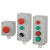 KEOLEA 铸铝按钮开关控制盒 三位（旋钮+红绿自复钮） 