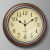 纪博驰（JIBOCHI）时钟挂墙家用欧式钟表客厅美式复古挂钟装饰品钟免打孔 木纹-阿拉伯数字钟面 12英寸(30厘米直径)##