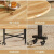摩森尼实木折叠桌家用小户型可移动创意折叠餐桌家庭聚会10人吃饭大圆桌 1.4橡木圆桌 0.9转盘
