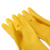 兰诗（LAUTEE）NY-002 短款牛津手套 清洁劳保乳胶防水手套 10双装M码