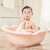 日康（rikang) 浴盆 婴儿洗澡盆婴儿浴盆 新生儿宝宝洗澡盆带浴床 坐躺两用 加大加厚适用0-6岁 米色 RK-3626