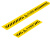 PVC警示地贴 加强版高粘地贴 斜线长条地面用警示标识 黄色小心地滑50*10cm两张