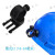 梓萤岔安全帽侧灯支架 f2消防救援头盔夹子 手电筒卡扣 头灯固定架 蓝色