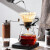 天喜（TIANXI）手冲咖啡壶套装家用便携手摇磨豆研磨机过滤杯分享壶滤纸咖啡器具 大师9件套 10件套