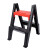 稳斯坦 W5310 折叠两步梯凳 多功能加厚防滑人字梯洗车登高凳椅子 红黑色