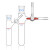 翌哲牌具支磨口反应管玻璃反应试管schlenk管具支球形反应瓶四氟 具支反应管250ml/24#(三通)