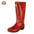 上海牌 139 高筒雨靴 PVC防滑耐磨防水鞋橡胶底雨靴劳保 红色43码